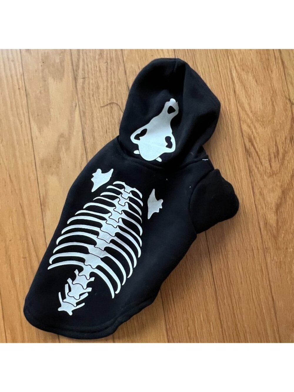 BOOTIQUE LAZY XSMALL XS BONES KITTEN/CAT HALLOWEEN SKELETON HOODIE COSTUME